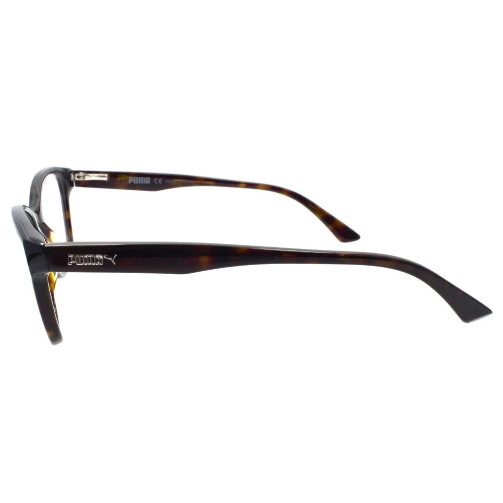 PUMA PU0148O 002 Eyeglasses Frames 52-18-140 Havana Brown